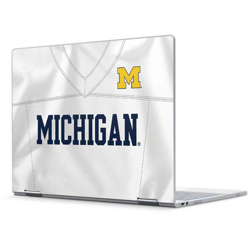 University of Michigan White Jersey Pixelbook Skin